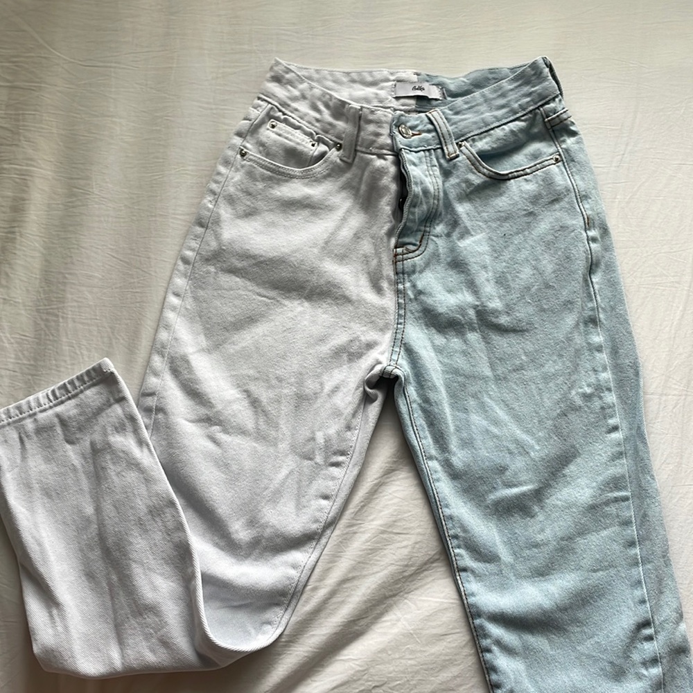 Adika Mismatched Mom Jeans